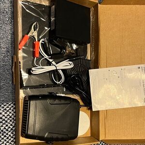 Solar- powered fan heater . Brand new